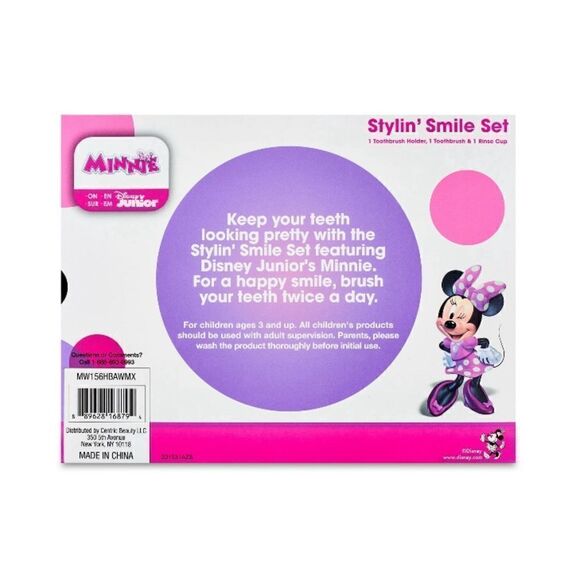 Disney Junior Minnie Stylin' Smile Cup & Toothbrush 3-Piece Set - Picture 3 of 6